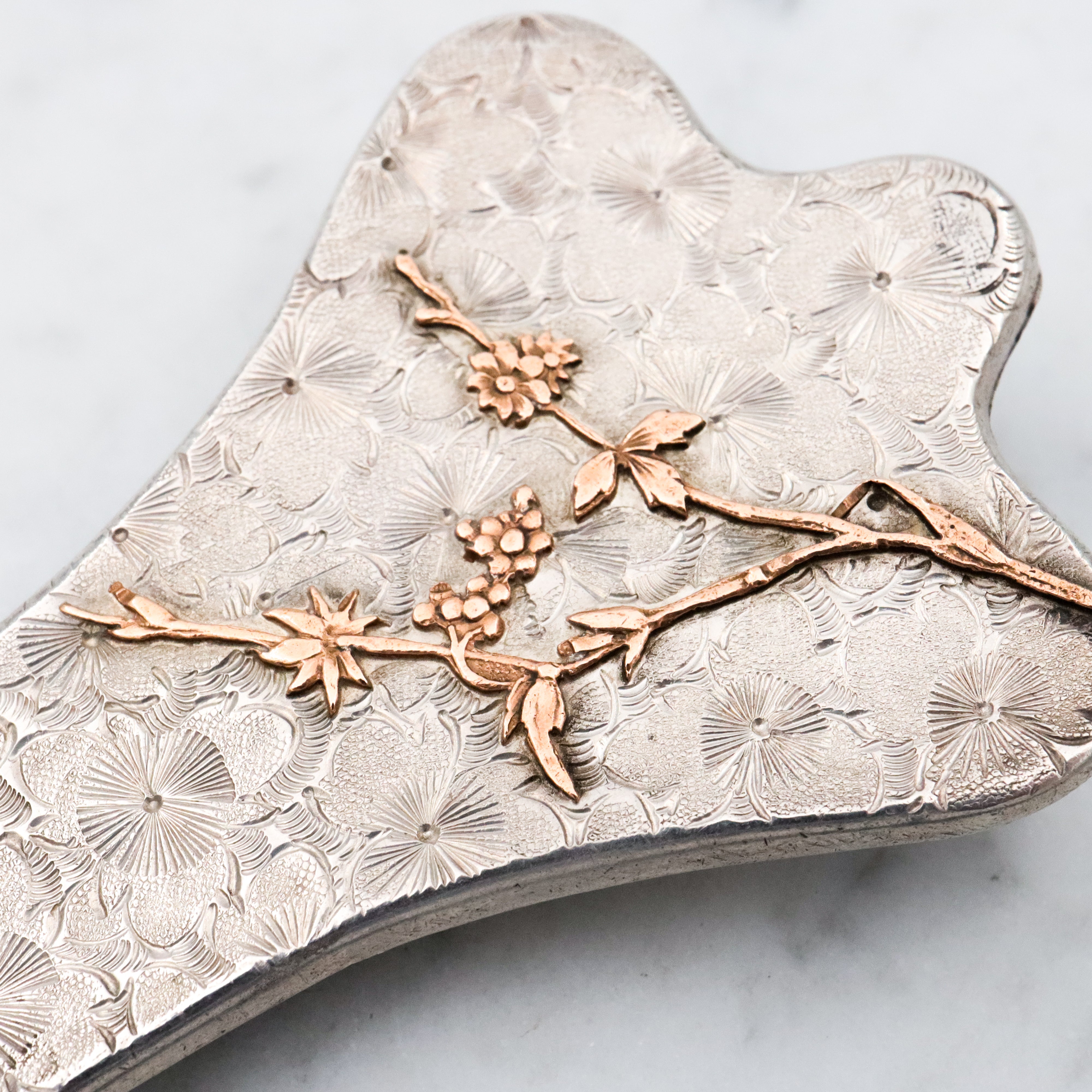 Antique Aesthetic mixed metals sterling bug chatelaine clip by Dominick & Haff